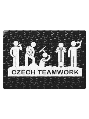 Czech Teamwork puzzle White