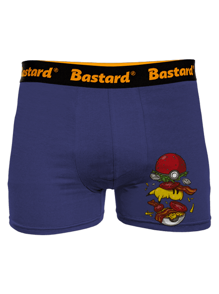 Pokémon burger boxerky Blue Navy