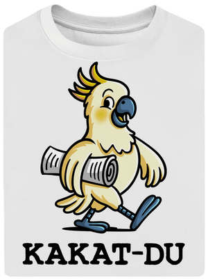 Kakat-du unisex tričko oversized White