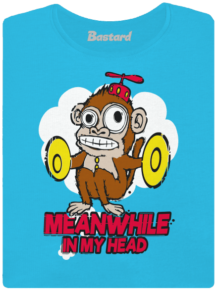Monkey in my head dámské tričko Blue Atol
