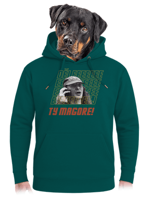 B18: Jiří Kára unisex mikina premium Emerald Green