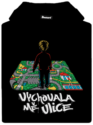 Vychovala mě ulice dámská mikina klokanka Black
