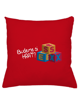 Budeme si hrát polštář Red