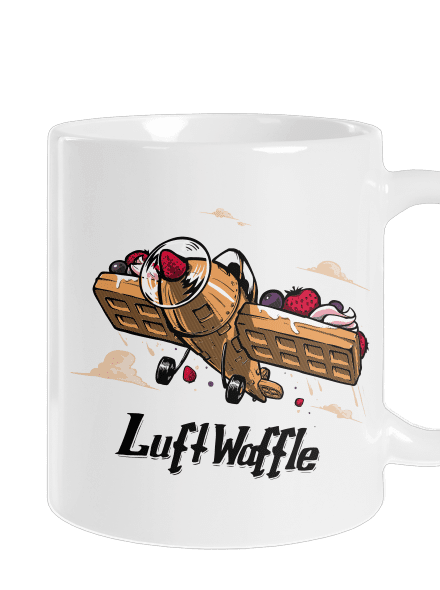 Luftwaffle klasický hrnek White