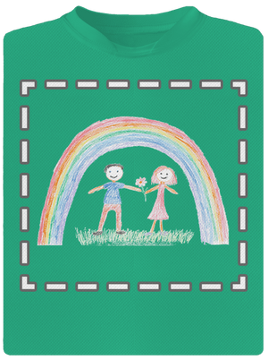 Dětské kresby - nahraj vlastní pánské sportovní tričko Mint Mal