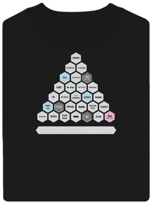 Textový alko kvíz a fix unisex mikina bez kapuce Black