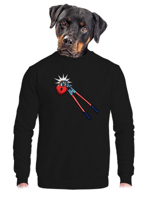 unisex mikina bez kapuce