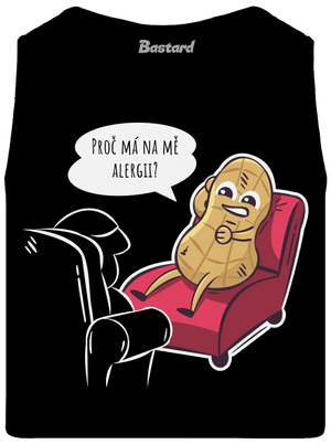 Alergeny u psychologa pánské tílko Black