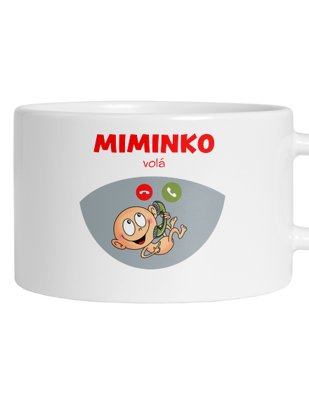 Miminko volá hrnek makronka White