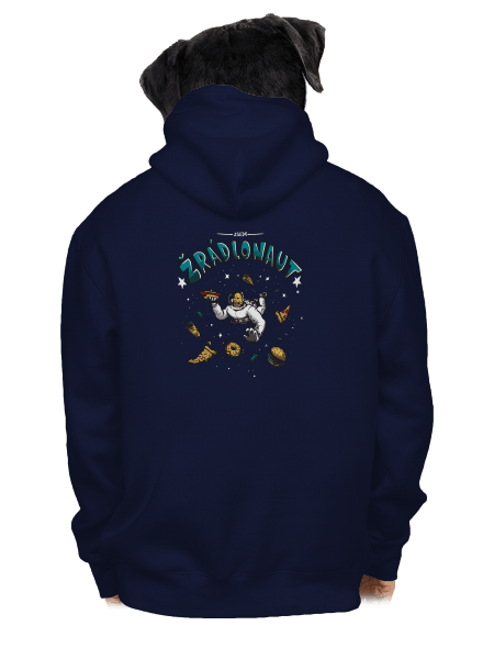 Žrádlonaut pánská mikina na zip Navy