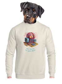 unisex mikina bez kapuce