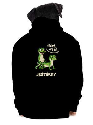 Ještě, ještě pánská mikina na zip Black