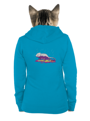 Odkryté tajemství dámská mikina na zip Blue Atol