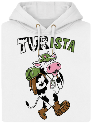 Tur na cestách unisex mikina premium Snowwhite