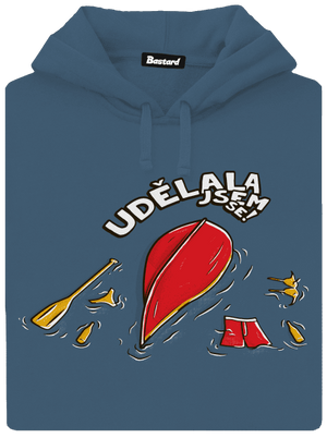 Udělal jsem se dámská mikina klokanka Denim