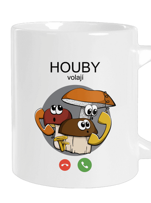 Houby volají velký hrnek White