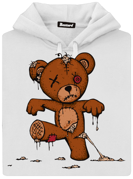 Zombie teddy dámská mikina klokanka White