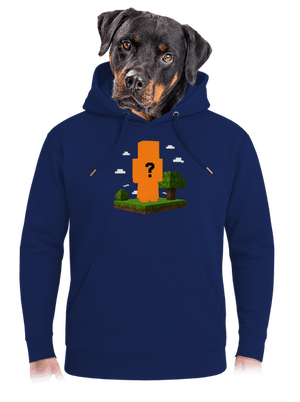 Minecraft z vlastní fotky unisex mikina premium Navy