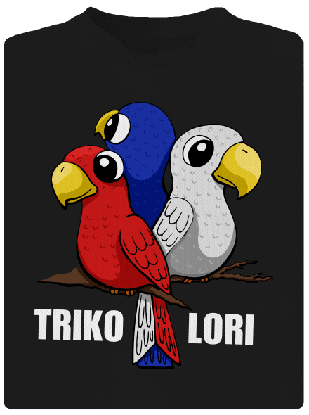 Trikolori dětské sportovní tričko Black