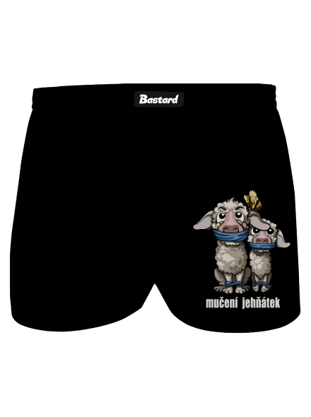Mučení jehňátek pánské trenky Black