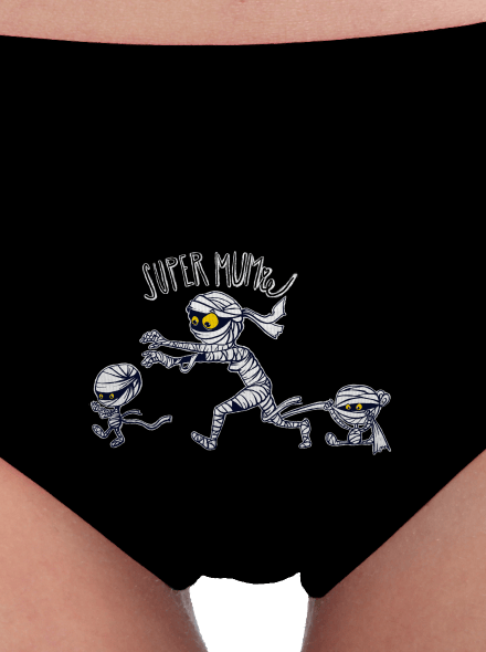 Super mumie dámské kalhotky Black
