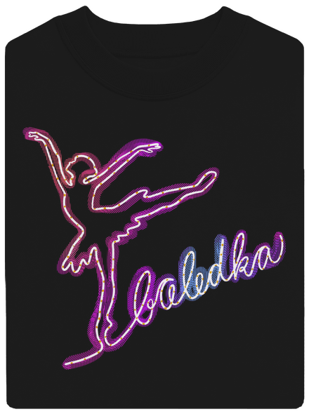Baledka unisex mikina bez kapuce Black