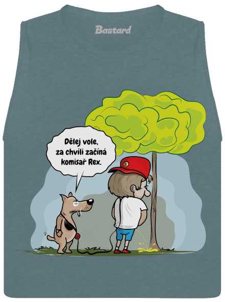 Pán pes dámské tílko volné Heather Deep Teal