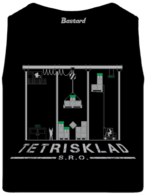 Tetrisklad pánské tílko Black