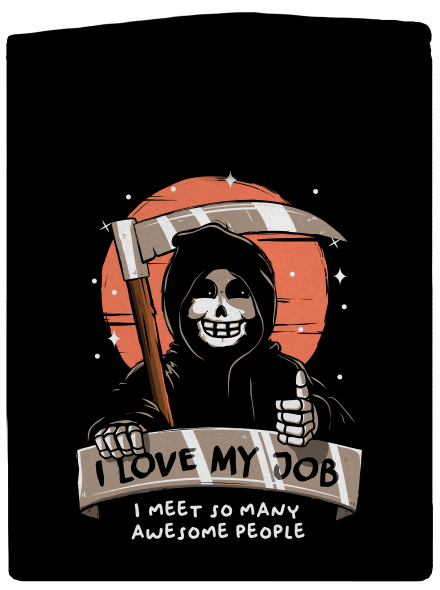 I love my job dámská mikina na zip Black