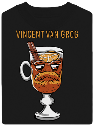 Vincent van Grog unisex mikina bez kapuce Black