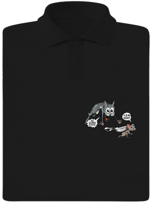 Alergická kočka a myš pánská polokošile Black