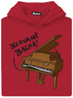 Dej si bacha dětská mikina klokanka Fire Red