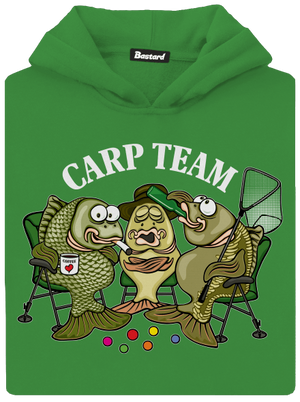 Carp Team dětská mikina klokanka Kelly Green AWD