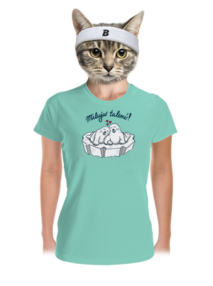 Miluju tulení dámské sportovní tričko Mint Mal