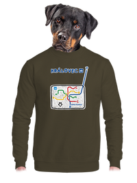 unisex mikina bez kapuce