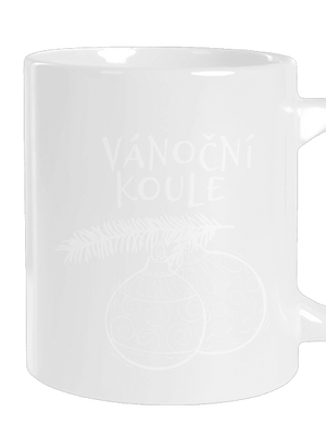 Vánoční koule velký hrnek White