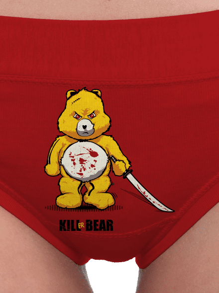 Killer bear dámské kalhotky Red Mal