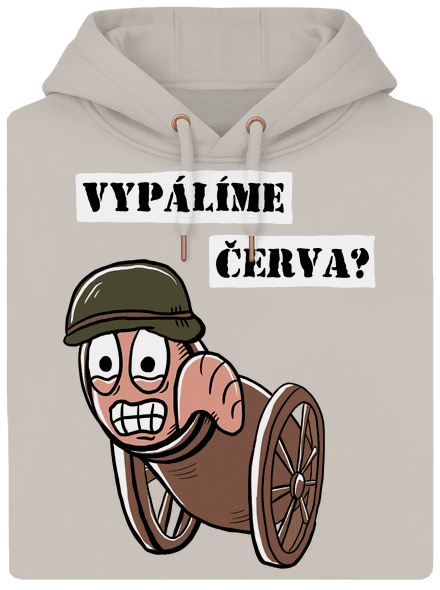 Vypálíme červa? unisex mikina premium Pastel Macchiato