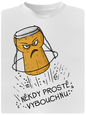 Někdy vybouchnu dětské sportovní tričko White