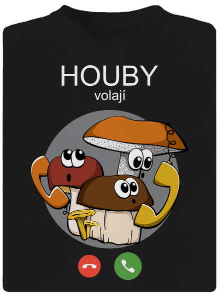 Houby volají pánské sportovní tričko Black