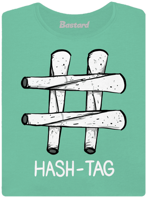Hash tag dámské tričko premium Mint Mal