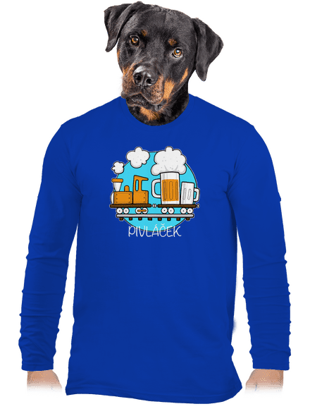 Pivláček pánské dlouhý rukáv Royal Blue