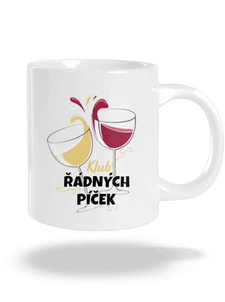 Klub řádných píček velký hrnek White