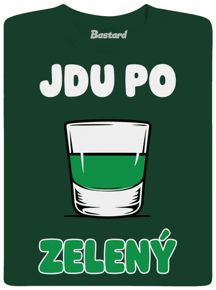 Jdu po zelený pánské dlouhý rukáv Bottle Green