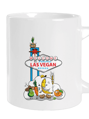 Las Vegan velký hrnek White