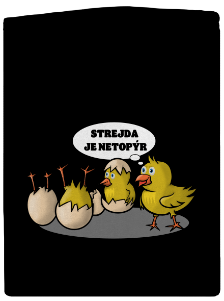 Strejda netopýr pánská mikina na zip Black