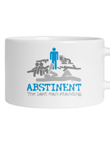 Abstinent hrnek makronka White