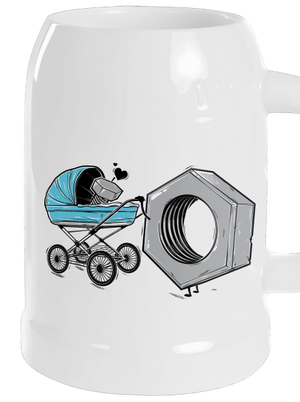 Správná matka půllitr White