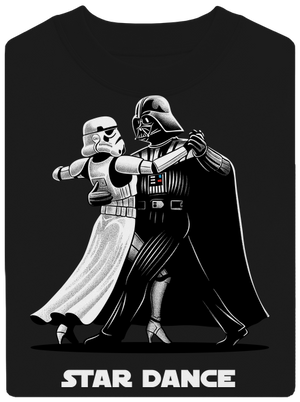 Star dance unisex mikina bez kapuce Black