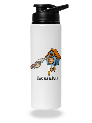 Čas na kávu lahev na vodu White